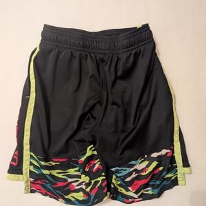 Under Armour Black Shorts with Multicolor Accents